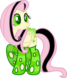 Size: 6121x7094 | Tagged: safe, artist:osipush, fluttershy, g4, absurd resolution, clothes, crossover, emoshy, female, fusion, green eyes, heroes 6, might and magic, necromancer, otherkin, raised hoof, simple background, socks, solo, striped socks, transparent background, vector