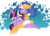 Size: 2080x1500 | Tagged: safe, artist:kaatseye, flash sentry, twilight sparkle, alicorn, pony, g4, alternate hairstyle, bandage, crying, cute, eyes closed, female, hug, male, mare, pregnant, scar, ship:flashlight, shipping, story included, straight, tears of joy, twilight sparkle (alicorn)