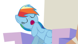 Size: 5120x2880 | Tagged: safe, artist:chrisps2, rainbow dash, g4, the lost treasure of griffonstone, eyes closed, female, high res, simple background, solo, transparent background, vector, yawn