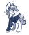 Size: 1393x1645 | Tagged: safe, artist:krucification, berry punch, berryshine, earth pony, pony, g4, blushing, business suit, businessmare, drunk, monochrome, one ear down, solo