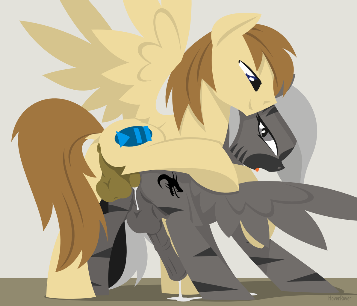 explicit, artist:hoverrover, oc, oc only, oc:fleet wing, oc:gavir, pegasus,...