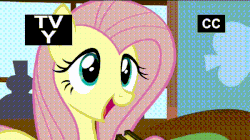 Size: 600x336 | Tagged: safe, screencap, fluttershy, g4, the hooffields and mccolts, animated, cute, female, talking