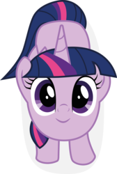 Size: 4295x6376 | Tagged: dead source, safe, artist:owlisun, twilight sparkle, alicorn, pony, g4, the hooffields and mccolts, absurd resolution, cute, female, from above, looking at you, mare, simple background, solo, transparent background, twiabetes, twilight sparkle (alicorn), vector