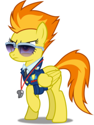 Size: 3747x5000 | Tagged: safe, artist:dashiesparkle, spitfire, pegasus, pony, g4, wonderbolts academy, .svg available, absurd resolution, clothes, drill sergeant, female, inkscape, mare, necktie, ponyscape, raised hoof, show accurate, simple background, solo, spitfire's tie, sunglasses, transparent background, uniform, vector, whistle, whistle necklace, wonderbolts dress uniform