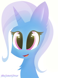 Size: 2448x3264 | Tagged: safe, artist:theotherdash, trixie, pony, unicorn, g4, cute, female, high res, mare, portrait, simple background, solo, white background