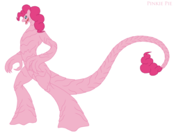 Size: 2725x2139 | Tagged: safe, artist:pyrus-leonidas, pinkie pie, goo pony, kaiju, original species, slime monster, g4, female, goo ponified, high res, kaijufied, pinkie slime, simple background, solo, species swap, transparent background