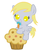 Size: 836x1037 | Tagged: safe, artist:red4567, derpy hooves, pegasus, pony, g4, baby, baby pony, cute, derpabetes, female, food, muffin, recolor, riding, simple background, solo, weapons-grade cute