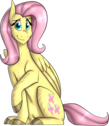 Size: 1434x1647 | Tagged: safe, artist:namyg, fluttershy, g4, female, looking at you, raised hoof, solo
