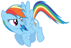 Size: 10400x7000 | Tagged: safe, artist:tardifice, rainbow dash, castle sweet castle, g4, absurd resolution, female, floating, make this castle a home, open mouth, photoshop, simple background, solo, transparent background, vector