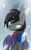 Size: 740x1200 | Tagged: safe, artist:equestria-prevails, oc, oc only, oc:jasmine, bat pony, pony, bat pony oc, clothes, scarf, snow, snowfall, solo