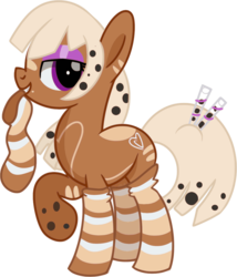 Size: 926x1082 | Tagged: safe, artist:shootingstarsentry, oc, oc only, oc:bubble tea, bubble tea pony, earth pony, food pony, original species, pony, bubble tea, clothes, food, mouth hold, ponified, simple background, socks, straw, striped socks, transparent background