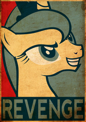 Size: 752x1063 | Tagged: safe, princess luna, g4, female, hope poster, revenge, smiling, solo, vector