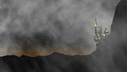 Size: 2400x1350 | Tagged: safe, artist:photonicsoup, canterlot, fog, lights, night