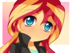 Size: 650x458 | Tagged: safe, artist:loyaldis, sunset shimmer, equestria girls, g4, female, shimmerbetes, solo