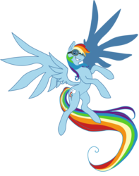 Size: 2539x3227 | Tagged: safe, artist:kookookchoo, rainbow dash, g4, backwards cutie mark, female, goggles, high res, simple background, solo, transparent background, vector