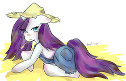 Size: 1535x997 | Tagged: safe, artist:3mo-art, rarity, g4, simple ways, droopy drawers, female, rarihick, solo