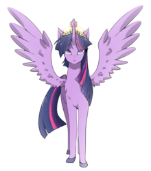 Size: 700x796 | Tagged: safe, artist:neoabyss, twilight sparkle, alicorn, pony, g4, element of magic, female, looking at you, mare, solo, twilight sparkle (alicorn)