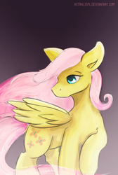 Size: 1024x1523 | Tagged: safe, artist:astralispl, fluttershy, g4, female, solo