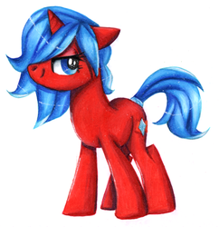 Size: 735x758 | Tagged: safe, artist:sacred-dreams, oc, oc only, oc:emberfrost, pony, unicorn