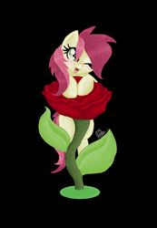 Size: 1012x1464 | Tagged: safe, artist:freiast, roseluck, pony, g4, cute, female, rose, solo, tiny ponies