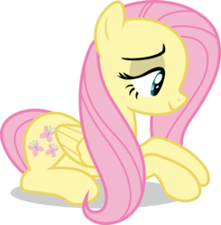 Size: 9050x9233 | Tagged: safe, artist:luckreza8, edit, vector edit, fluttershy, pegasus, pony, g4, the hooffields and mccolts, .svg available, absurd resolution, female, inkscape, mare, prone, simple background, solo, transparent background, vector