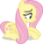 Size: 9050x9233 | Tagged: safe, artist:luckreza8, edit, vector edit, fluttershy, pegasus, pony, g4, my little pony: friendship is magic, the hooffields and mccolts, .svg available, absurd resolution, female, inkscape, mare, prone, simple background, solo, transparent background, vector