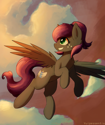 Size: 2245x2672 | Tagged: safe, artist:vulpessentia, oc, oc only, oc:toot sweet, pegasus, pony, female, freckles, high res, solo