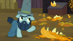 Size: 1904x1067 | Tagged: safe, screencap, big daddy mccolt, g4, the hooffields and mccolts, discovery family logo, food, hat, mccolt family, pumpkin, ten gallon hat