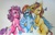 Size: 604x388 | Tagged: safe, artist:quett, pinkie pie, rainbow dash, sunset shimmer, earth pony, pegasus, pony, unicorn, g4, rainbow dash gets all the mares