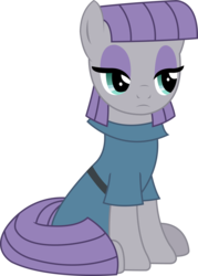 Size: 2026x2832 | Tagged: safe, artist:sketchmcreations, maud pie, g4, hearthbreakers, clothes, female, high res, simple background, sitting, solo, transparent background, vector