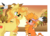 Size: 1666x1197 | Tagged: safe, artist:kaatseye, braeburn, little strongheart, bison, buffalo, earth pony, pony, g4, apple, apple tree, blushing, face paint, feather, female, male, ship:braeheart, shipping, straight, tree, tribal