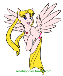Size: 925x1117 | Tagged: safe, artist:kourabiedes, pony, ponified, sailor moon (series), simple background, solo, transparent background, tsukino usagi