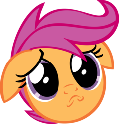 Size: 2873x3003 | Tagged: safe, artist:rainbro41, scootaloo, pony, a friend in deed, g4, female, high res, portrait, simple background, solo, transparent background, vector
