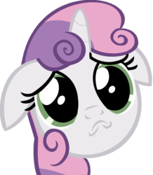 Size: 707x809 | Tagged: safe, artist:rainbro41, sweetie belle, pony, a friend in deed, g4, female, portrait, simple background, solo, transparent background, vector