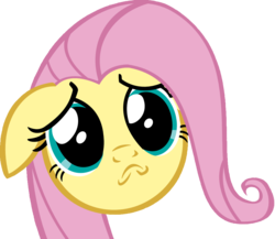 Size: 957x831 | Tagged: safe, artist:rainbro41, fluttershy, pony, a friend in deed, g4, female, portrait, simple background, solo, transparent background, vector