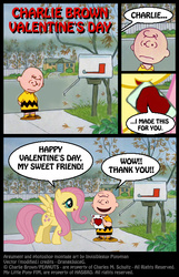 Size: 451x699 | Tagged: safe, artist:ponymaan, fluttershy, g4, charlie brown, comic, crossover, peanuts, valentine, valentine's day, valentine's day card