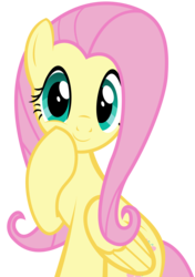Size: 4154x5903 | Tagged: safe, artist:kuren247, fluttershy, g4, absurd resolution, cute, female, looking at you, simple background, solo, transparent background, vector