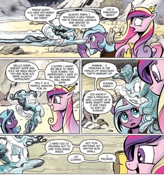 Size: 1370x1457 | Tagged: safe, artist:andypriceart, idw, official comic, princess cadance, rabia, radiant hope, alicorn, pony, umbrum, unicorn, g4, siege of the crystal empire, spoiler:comic, spoiler:comic36, comic, female, mare