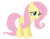 Size: 5120x3997 | Tagged: safe, artist:chrisps2, fluttershy, pegasus, pony, g4, my little pony: friendship is magic, the hooffields and mccolts, absurd resolution, cute, female, folded wings, mare, shy, shyabetes, simple background, smiling, solo, transparent background, vector, wings