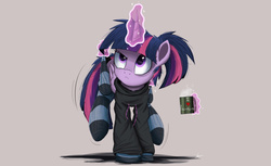 Size: 2500x1526 | Tagged: safe, artist:ncmares, twilight sparkle, alicorn, pony, ask majesty incarnate, g4, calculus, clothes, coffee, coffee mug, cute, female, folded wings, food, glowing, glowing horn, hoodie, horn, integral, levitation, magic, magic aura, mare, math, mug, ncmares is trying to murder us, simple background, socks, solo, striped socks, telekinesis, the fundamental theorem of calculus, twiabetes, twilight sparkle (alicorn), wings