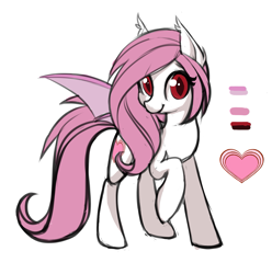 Size: 1395x1404 | Tagged: safe, artist:starshinebeast, oc, oc only, oc:sonar, bat pony, pony, equestria2101, female, reference sheet, solo