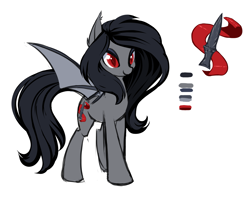 Size: 2949x2332 | Tagged: safe, artist:starshinebeast, oc, oc only, oc:silk, bat pony, pony, equestria2101, female, high res, reference sheet, solo