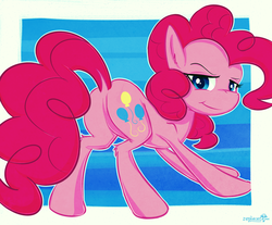 Size: 2480x2049 | Tagged: safe, artist:replacer808, pinkie pie, g4, butt, dock, female, high res, plot, solo