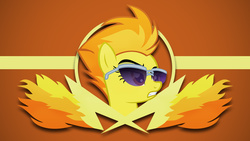 Size: 1920x1080 | Tagged: safe, artist:francisksv, artist:mlpvectors203, spitfire, pegasus, pony, g4, cutie mark, female, glasses, sergeant, show accurate, solo, sunglasses, vector