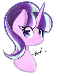 Size: 720x960 | Tagged: safe, artist:ratcat220, starlight glimmer, g4, female, portrait, signature, solo