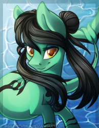 Size: 700x900 | Tagged: safe, artist:silentwulv, oc, oc only, merpony, solo, underwater