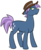 Size: 549x669 | Tagged: safe, artist:egophiliac, oc, oc only, oc:logic gate, pony, unicorn, hat, pork pie hat