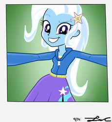 Size: 400x435 | Tagged: safe, artist:lisan1997, trixie, equestria girls, g4, female, selfie, solo