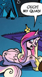 Size: 234x429 | Tagged: safe, artist:andy price, edit, idw, princess cadance, g4, spoiler:comic, spoiler:comic36, injured, kevin nash