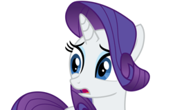 Size: 4000x2567 | Tagged: safe, artist:sketchmcreations, rarity, g4, my little pony: friendship is magic, three's a crowd, female, open mouth, simple background, solo, transparent background, upset, vector